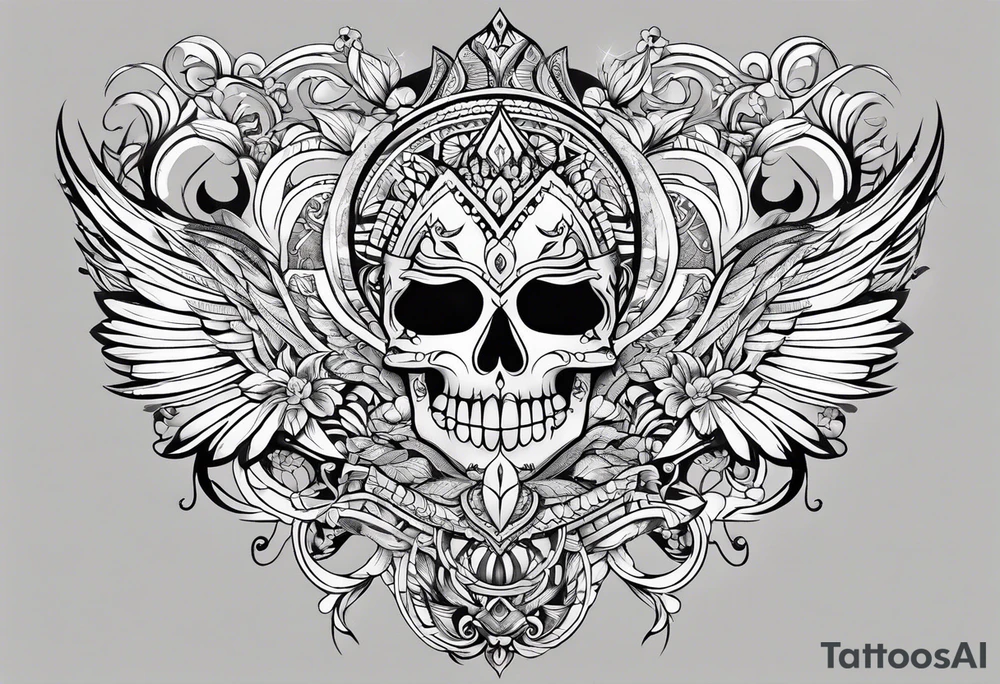 shoulder tattoo focused on family. tattoo idea