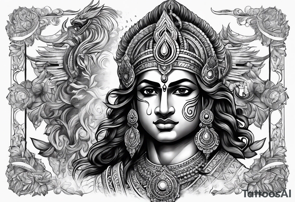 Karna Mahabharata tattoo idea