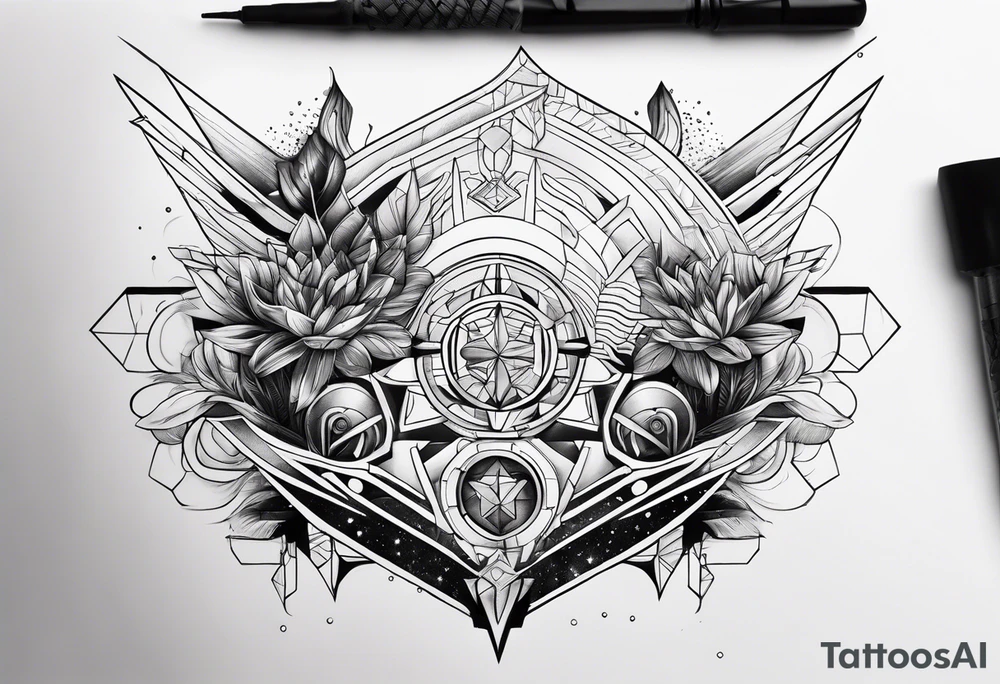 Futuristic hope tattoo idea