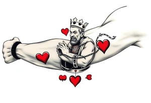 king of hearts tattoo idea