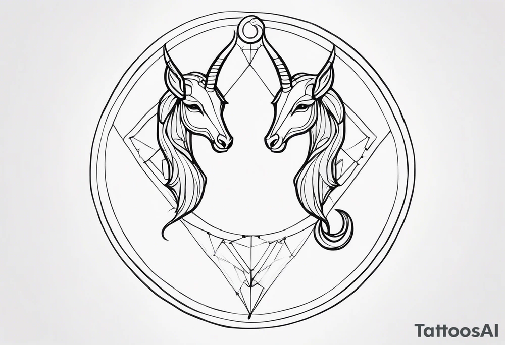 gemini capricorn cancer tattoo idea