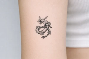 ryquaza serpent dragon tattoo tattoo idea