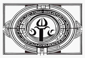 Ancient greek strong symbol tattoo idea
