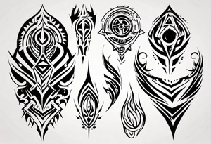 tribal lines tattoo idea