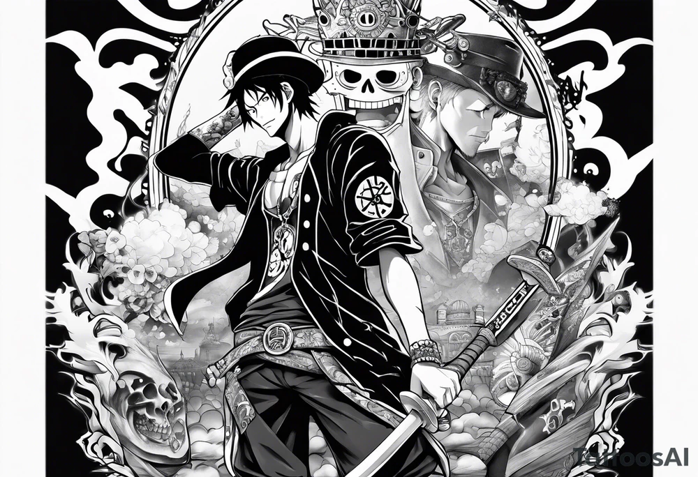 One Piece
trafalgar d water law tattoo idea