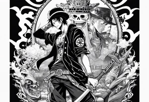 One Piece
trafalgar d water law tattoo idea