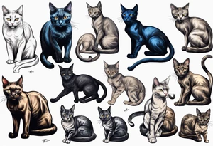 abyssian cat tattoo idea