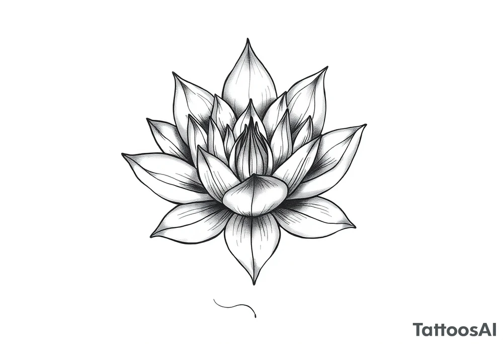 Water lily, earth, air, water, wiccan tattoo idea