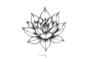 Water lily, earth, air, water, wiccan tattoo idea