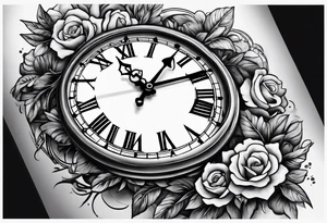 Creation of Adam with a clock tattoo idea