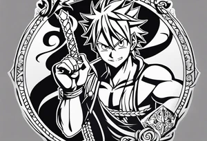 The anime show Fairy tail logo tattoo idea