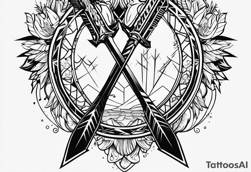 arrow only tattoo idea