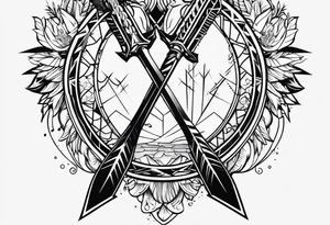 arrow only tattoo idea