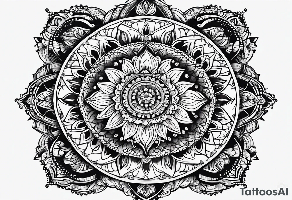 Lace mandala tattoo idea