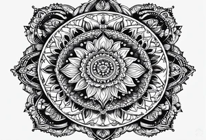 Lace mandala tattoo idea