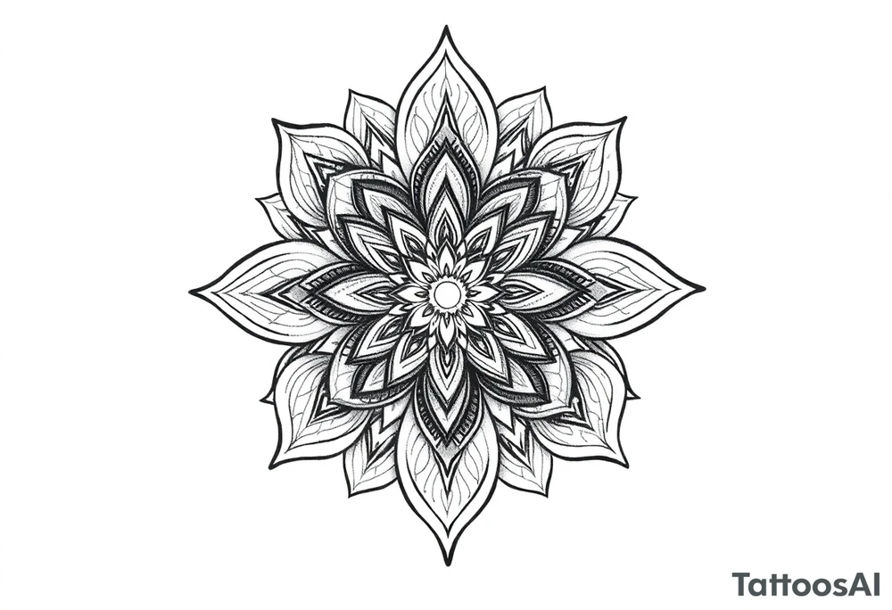 Tatuagem mandala com 🦋 tattoo idea