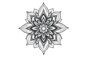Tatuagem mandala com 🦋 tattoo idea