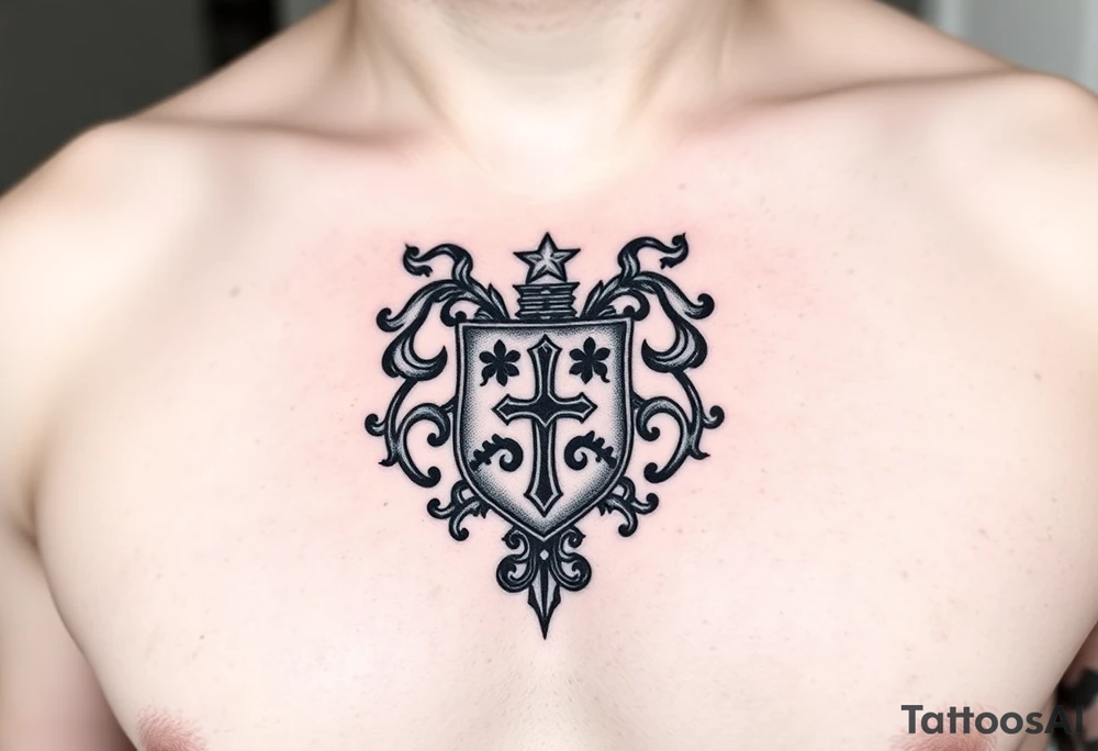 Smith, Irish crest. Mideval style. tattoo idea