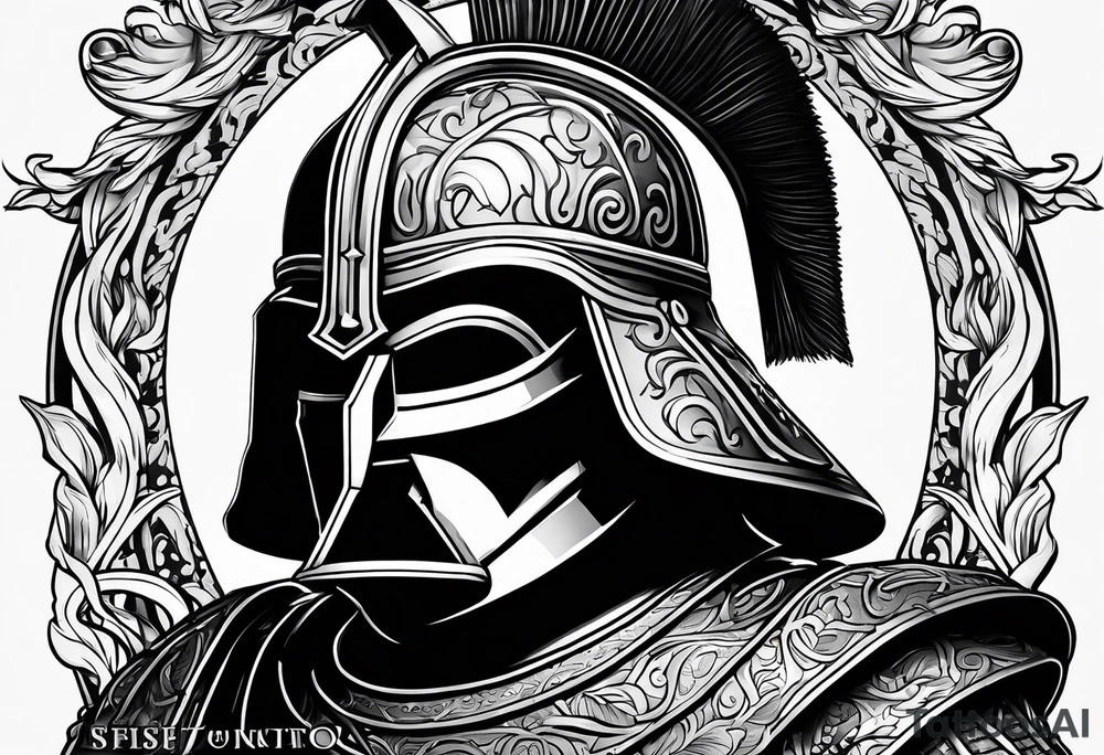 If you’re going thru hell keep going quote from Winston Churchill, wrapped around a spartan helmet. tattoo idea