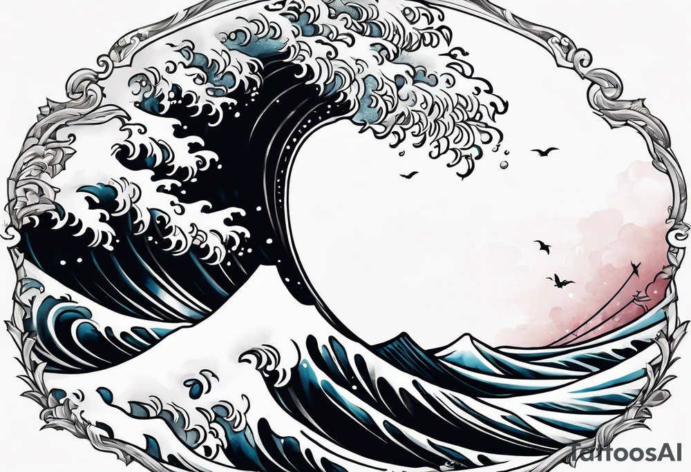 wave;
"come what may"; outside forearm not an oval tattoo idea wave;
"come what may"; outside forearm not an oval tattoo idea