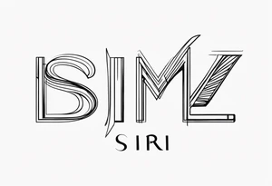 name Siri tattoo idea