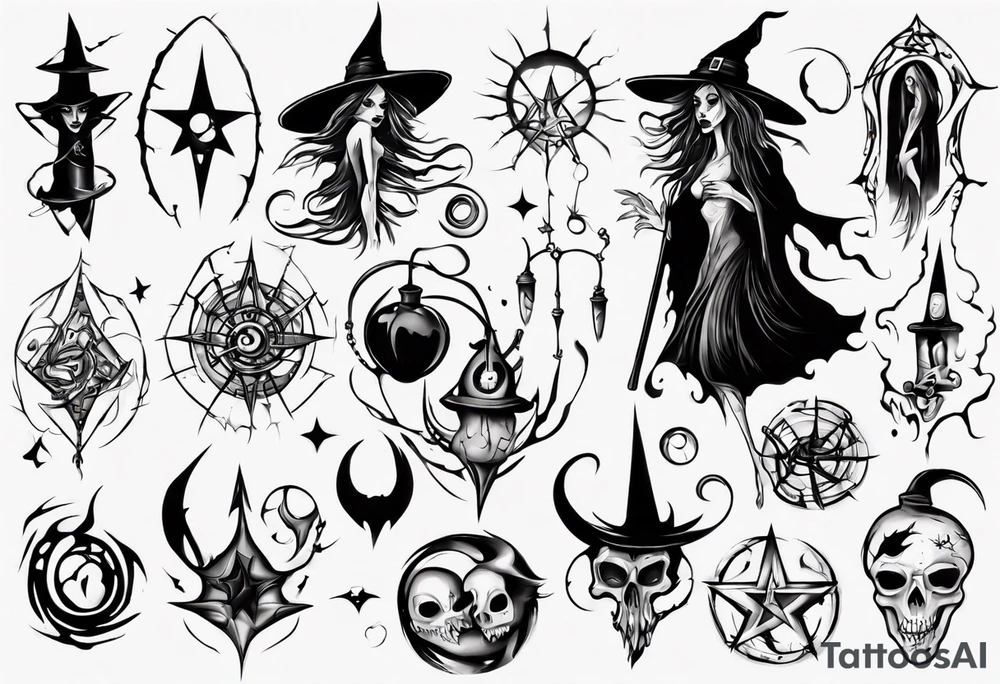 witch tattoo idea