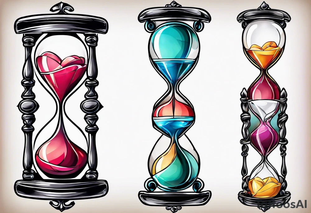 Hourglass tattoo idea