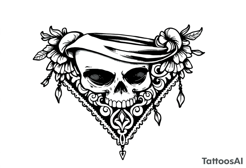 Chicano bandana tattoo idea
