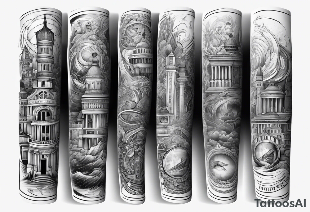 Newspaper cool forearm tattoo idea