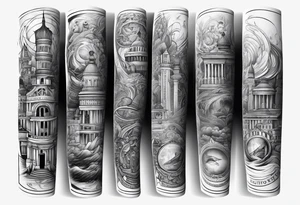 Newspaper cool forearm tattoo idea