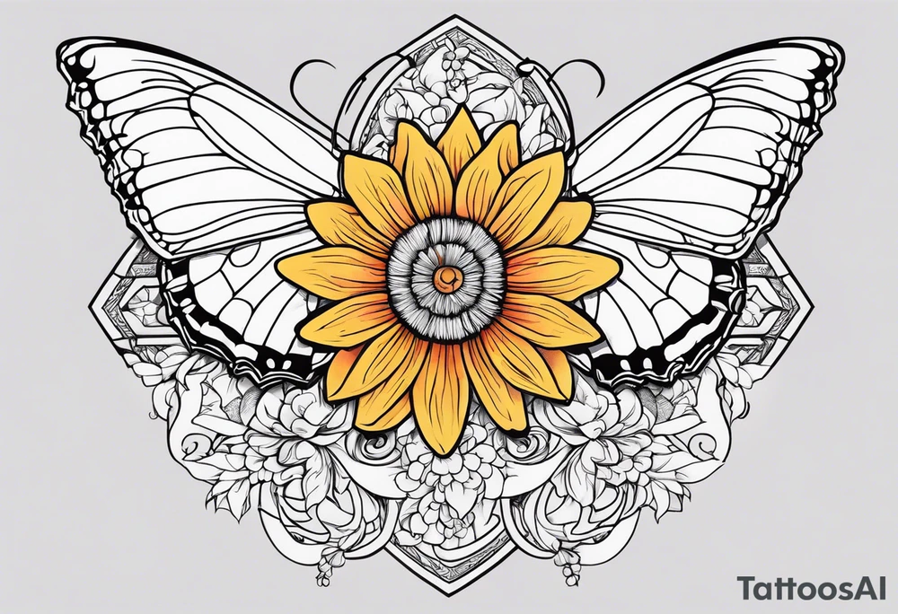 Must contain peace be still, flowers, butterflies, bold tattoo idea
