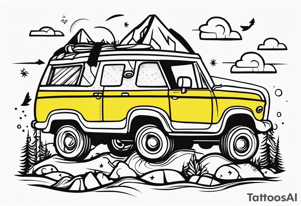 Hiking tattoo idea