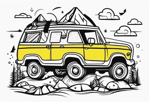 Hiking tattoo idea