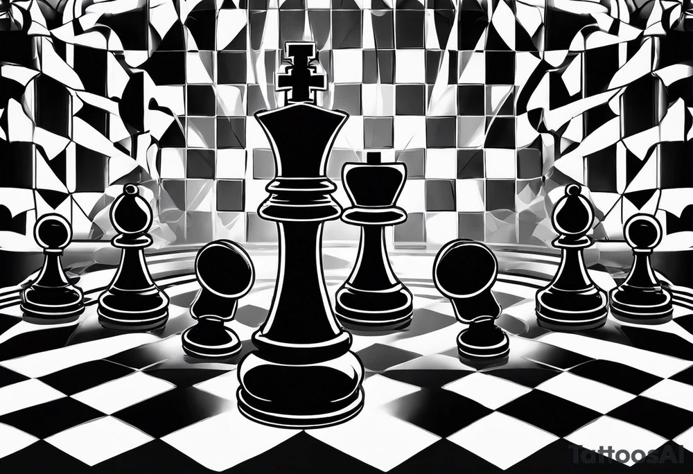 Chess board tattoo idea