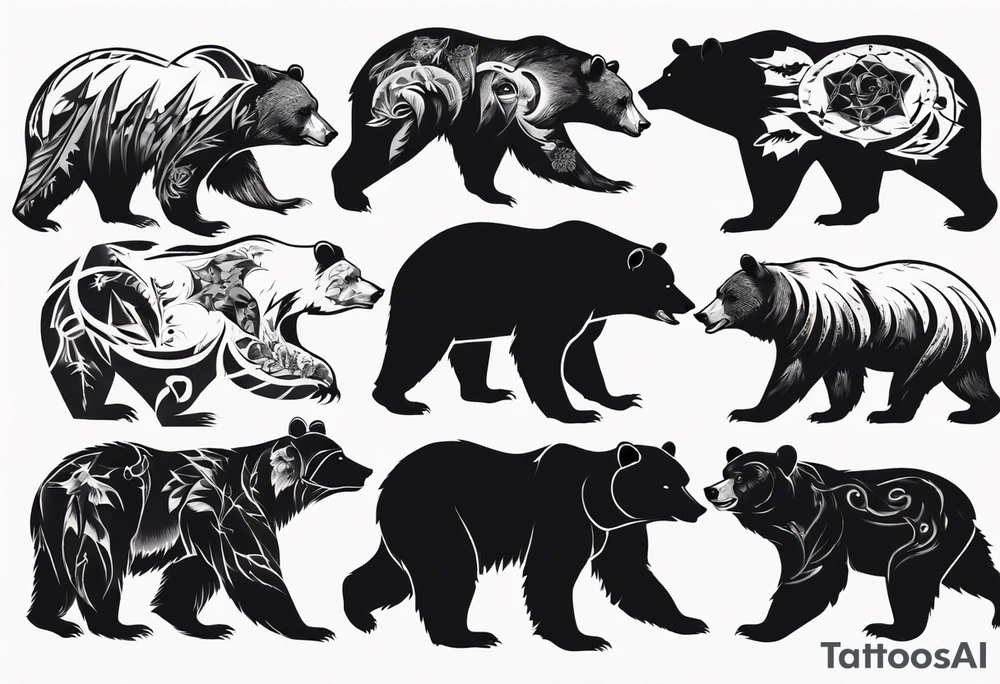 bear tattoo idea
