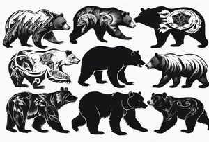 bear tattoo idea
