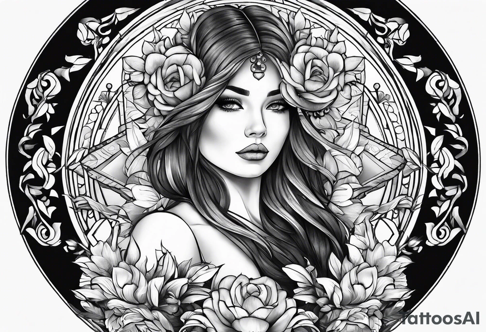 strength and beauty tattoo idea