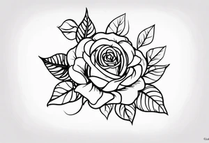 2 Rosen Stacheldraht tattoo idea