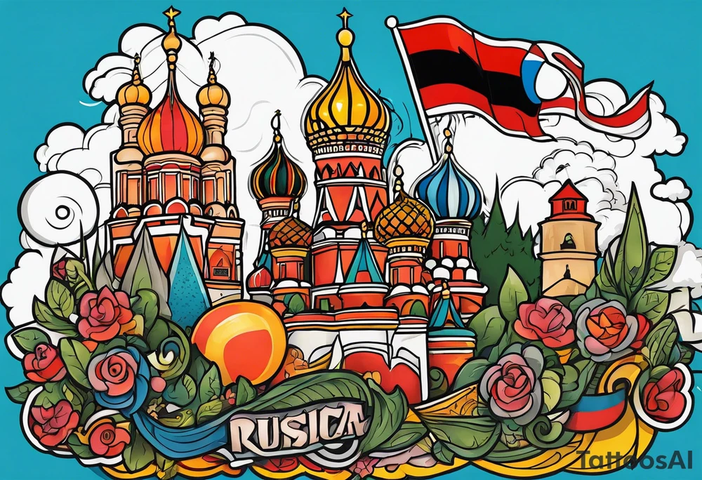 Russia Germany tattoo idea