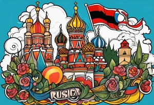 Russia Germany tattoo idea