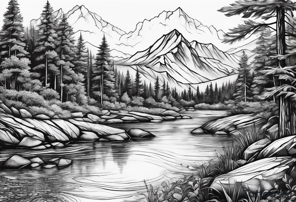 a river tattoo idea