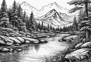 a river tattoo idea