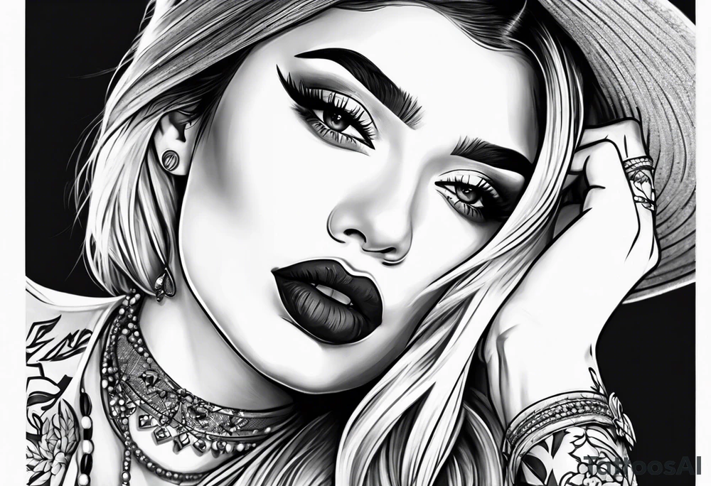 Kylie Jenner smoking cigarette tattoo idea