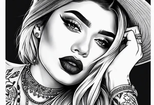 Kylie Jenner smoking cigarette tattoo idea