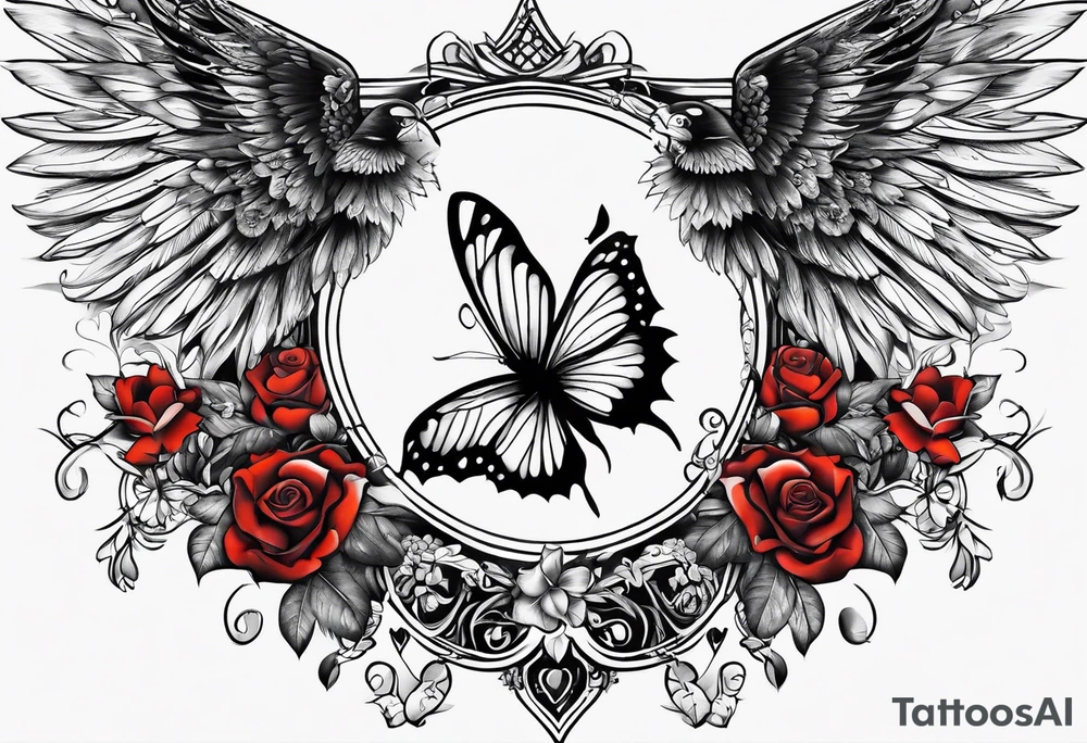 Patriotic, life, love, respect, dignity, feminine tattoo idea