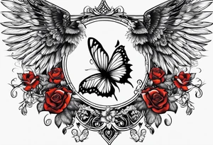 Patriotic, life, love, respect, dignity, feminine tattoo idea