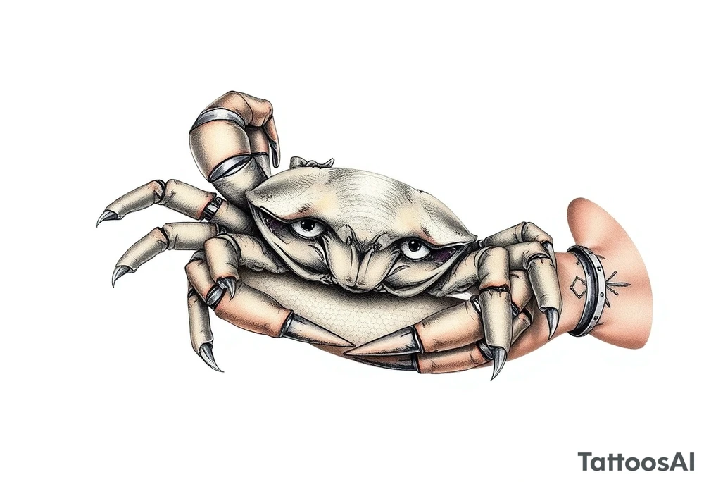 honey comb, crabs tattoo idea