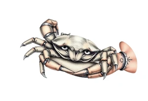 honey comb, crabs tattoo idea