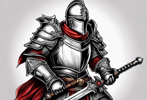 Knight in shining armor tattoo idea