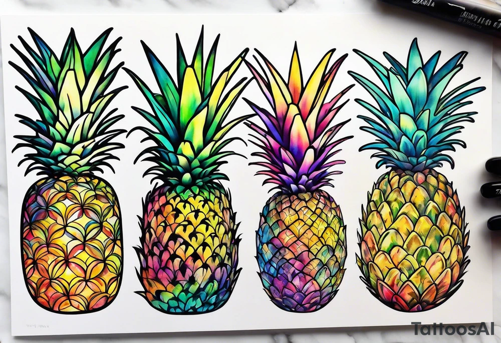 Glass animals, galaxy, Amsterdam, pineapple tattoo idea
